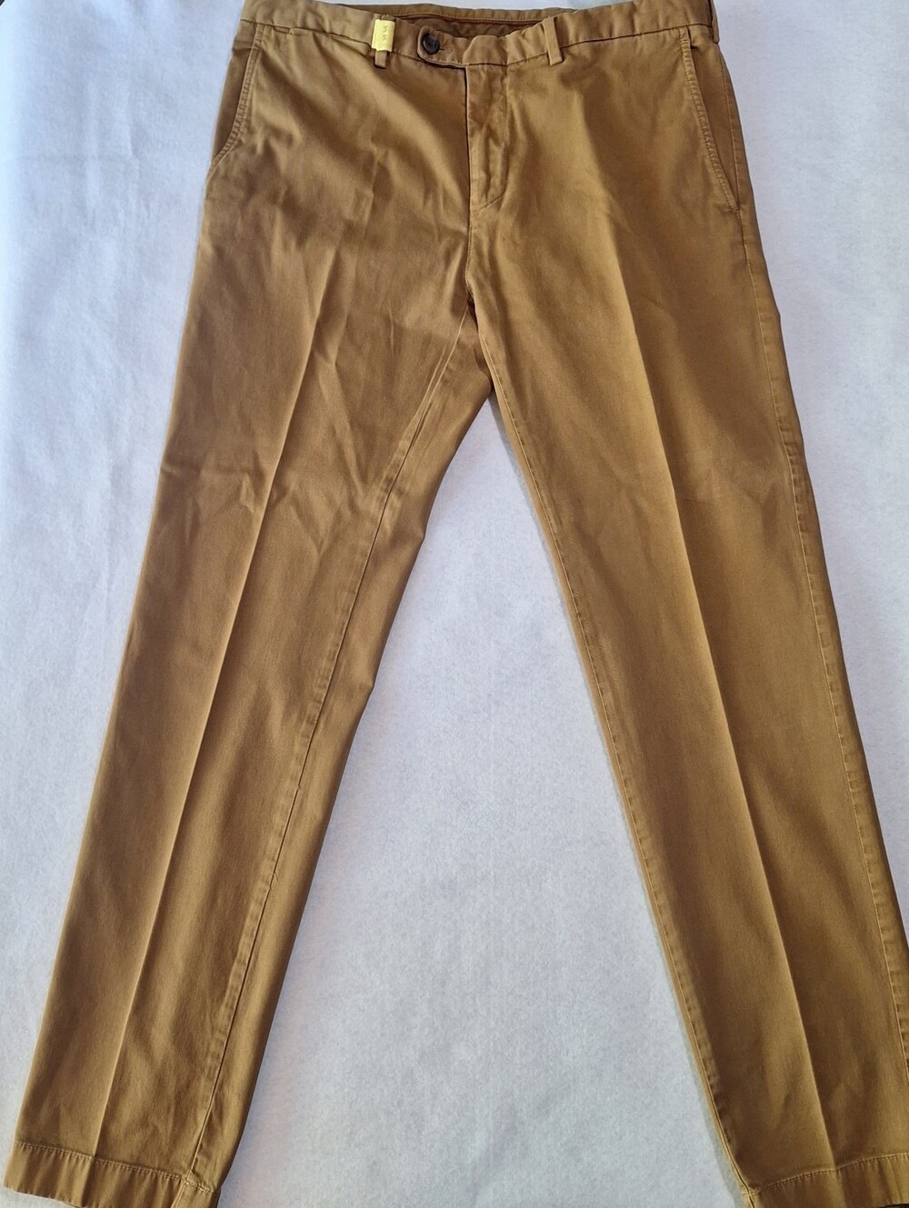 Brooks Brothers Men's Chino Pants 34x31(tag 34x32) Brown Pant Flat Front Tapped